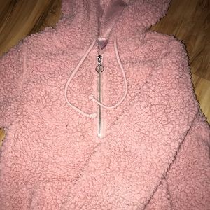 Pink fluffy jacket
